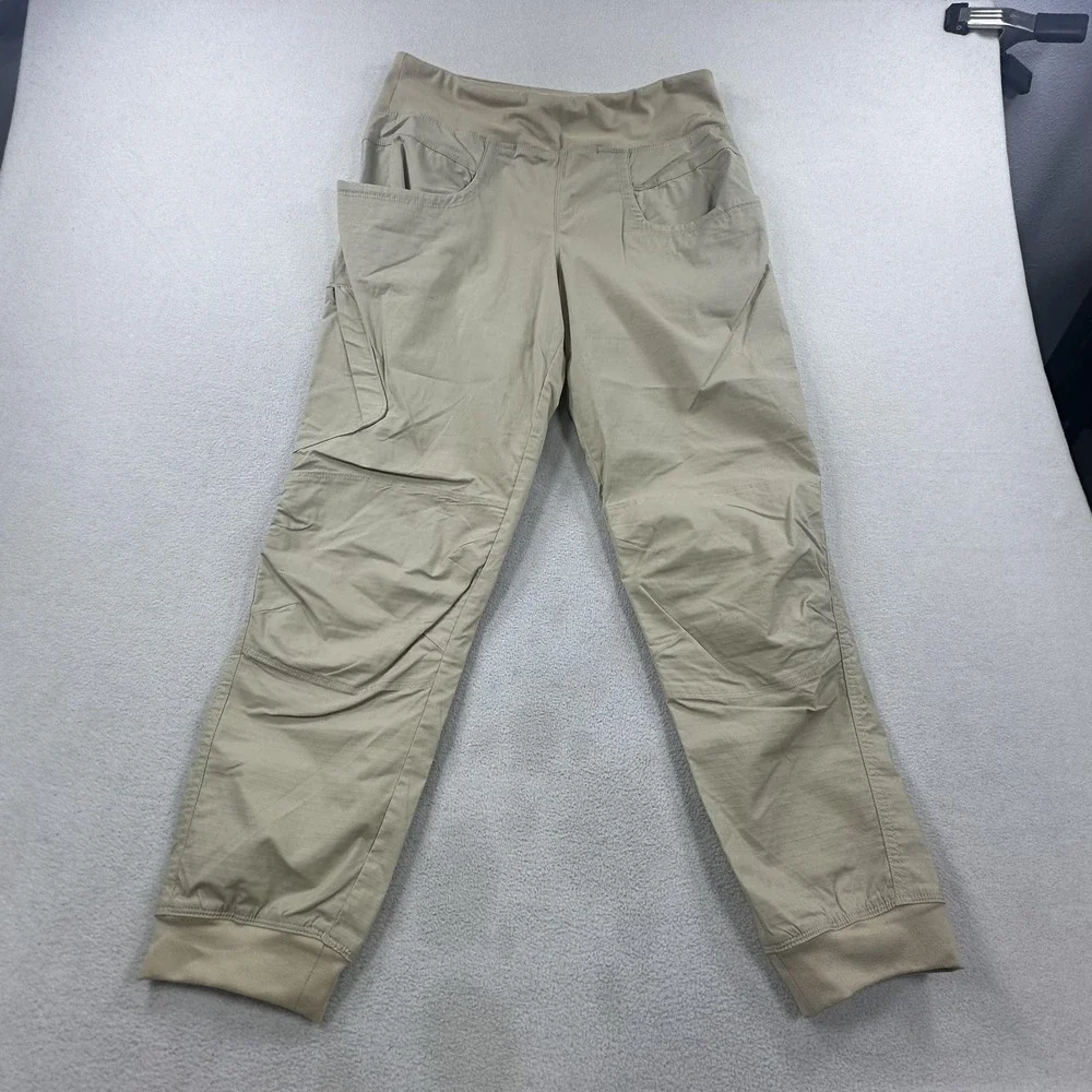 PrAna Kanab Ripstop Pants Womens XL Beige Jogger Cargo Hiking Outdoor Stretch